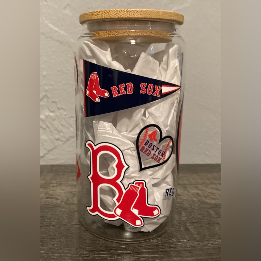 Boston Red Socks 16oz glass tumbler - Picture 5 of 5